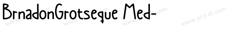 BrnadonGrotseque Med字体转换